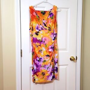 Ralph Lauren Knee Length Floral Sheath